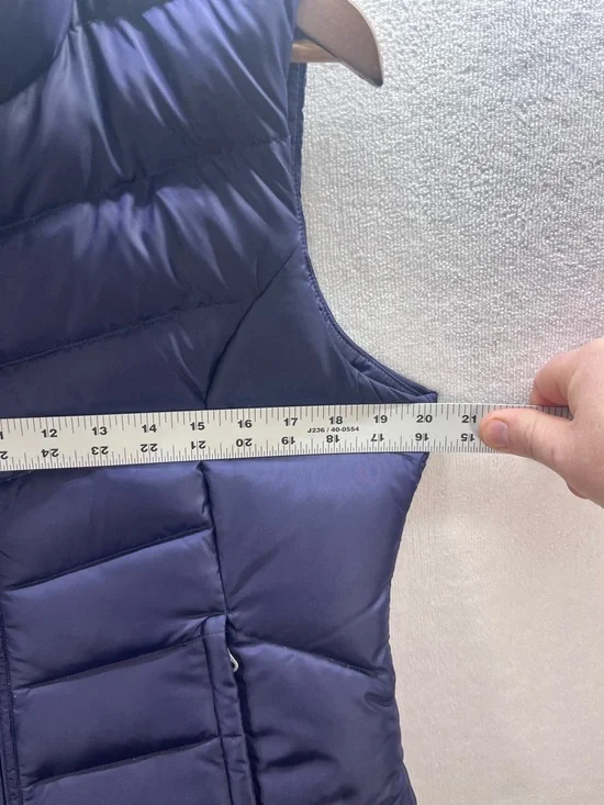 Eddie Bauer EB550 Down Puffer Vest Womens PM dark Purple Goose 3112 - Picture 8 of 11